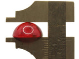 12 15mm Red Speckled Vintage Lucite Cabochons Flatback Cabochons Plastic Dome Cabochons Jewelry Making and Mosaic Tiles
