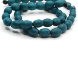 45 10mm Sky Blue Wooden Oval Beads Wood Spacer Beads Large Hole Beads Jewelry Making Beading Supplies Smileyboy