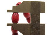 43 10mm Red Wooden Oval Beads Wood Spacer Beads Large Hole Beads Jewelry Making Beading Supplies Smileyboy