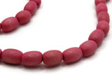 44 10mm Pink Wooden Oval Beads Wood Spacer Beads Large Hole Beads Jewelry Making Beading Supplies Smileyboy