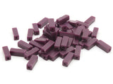 50 12mm Purple Vintage Plastic Beads Rectangle Beads Jewelry Making Beading Supplies Loose Beads to String