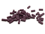 50 12mm Purple Vintage Plastic Beads Rectangle Beads Jewelry Making Beading Supplies Loose Beads to String