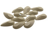 12 28mm Beige Faceted Teardrop Cabochons Vintage West Germany Plastic Cabochons Jewelry Making Beading Supplies