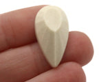 12 28mm Beige Faceted Teardrop Cabochons Vintage West Germany Plastic Cabochons Jewelry Making Beading Supplies
