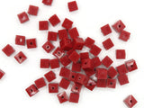 60 6mm Red Cube Beads Vintage Beads Plastic Spacer Beads New Old Stock Beads to String Jewelry Making Beading Supplies