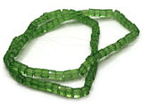 99 4mm Clear Green Glass Cube Beads Full Strand Jewelry Making Beading Supplies Loose Beads to String