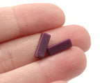 50 12mm Purple Vintage Plastic Beads Rectangle Beads Jewelry Making Beading Supplies Loose Beads to String