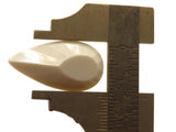 12 28mm Beige Faceted Teardrop Cabochons Vintage West Germany Plastic Cabochons Jewelry Making Beading Supplies