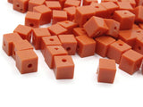 75 6mm Orange Cube Beads Vintage Beads Plastic Spacer Beads New Old Stock Beads to String Jewelry Making Beading Supplies
