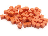 75 6mm Orange Cube Beads Vintage Beads Plastic Spacer Beads New Old Stock Beads to String Jewelry Making Beading Supplies