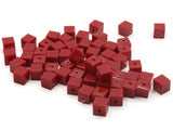 60 6mm Red Cube Beads Vintage Beads Plastic Spacer Beads New Old Stock Beads to String Jewelry Making Beading Supplies