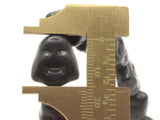 23 16mm Laughing Head Black Synthetic Turquoise Stone Beads Gemstone Beads Dyed Beads Jewelry Making Beading Supplies