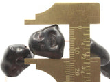 23 16mm Laughing Head Black Synthetic Turquoise Stone Beads Gemstone Beads Dyed Beads Jewelry Making Beading Supplies