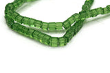 99 4mm Clear Green Glass Cube Beads Full Strand Jewelry Making Beading Supplies Loose Beads to String