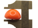 20mm Bright Orange Vintage Lucite Plastic Cabochons Round Dome Cabochon Tiles