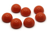 20mm Bright Orange Vintage Lucite Plastic Cabochons Round Dome Cabochon Tiles