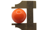 20mm Bright Orange Vintage Lucite Plastic Cabochons Round Dome Cabochon Tiles