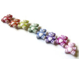 Mixed Color Rainbow Bear Beads Teddy Bear Beads Plastic Beads Animal Beads Kawaii Beads Toy Beads Small Beads Jewelry Making Cute Beads