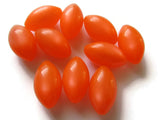 17mm Orange Oval Beads Vintage Lucite Beads Moonglow Lucite Bead Loose Beads Old New Stock Beads Jewelry Making Beading Supplies