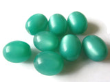 15mm Green Oval Beads Vintage Lucite Beads Moonglow Lucite Beads Jewelry Making Beading Supplies New Old Stock Beads Plastic Beads