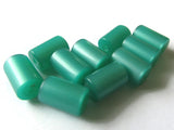13mm Green Tube Bead Vintage Lucite Beads Moonglow Lucite Bead Loose Beads New Old Stock Beads Plastic Beads Acrylic Beads Jewelry Making
