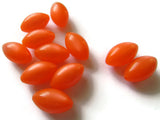 17mm Orange Oval Beads Vintage Lucite Beads Moonglow Lucite Bead Loose Beads Old New Stock Beads Jewelry Making Beading Supplies