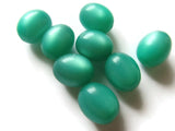 15mm Green Oval Beads Vintage Lucite Beads Moonglow Lucite Beads Jewelry Making Beading Supplies New Old Stock Beads Plastic Beads