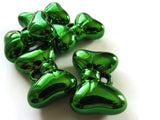 29mm Green Bow Beads Acrylic Charms Bow Charms Bow Pendants Large Charms Metal Look Charms Jewelry Making Beading Supplies Loose Beads