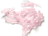 Light Pink Acrylic Branch Beads Frosted Clear Plastic Stick Beads Jewelry Making Beading Supplies Assorted Sizes Antlers Pendants Charms