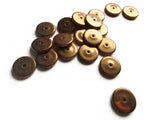 14.5mm Vintage Red Copper Beads Flat Coin Beads Copper Plated Plastic Beads Jewelry Making Beading Supplies Loose Beads Disc Beads