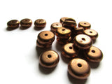 12mm Vintage Red Copper Beads Rondelle Beads Copper Plated Plastic Disc Beads Abacus Beads Jewelry Making Beading Supplies Loose Beads