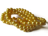 6mm Beads Yellow Pearl Beads Vintage Beads Jewelry Making Beading Supplies Round Beads Ball Beads Plastic Beads Acrylic Beads Small Beads
