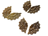 Filigree Findings Metal Wing Charms Antique Copper Plated Finding Filigree Charms Filigree Wing Charms Jewelry Making Wings Bead