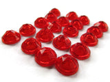 9mm Round Red Faceted Vintage Plastic Cabochons New Old Stock Cabochons Hollow Back Faceted Dome Cabs Jewelry Making Supplies Smileyboy