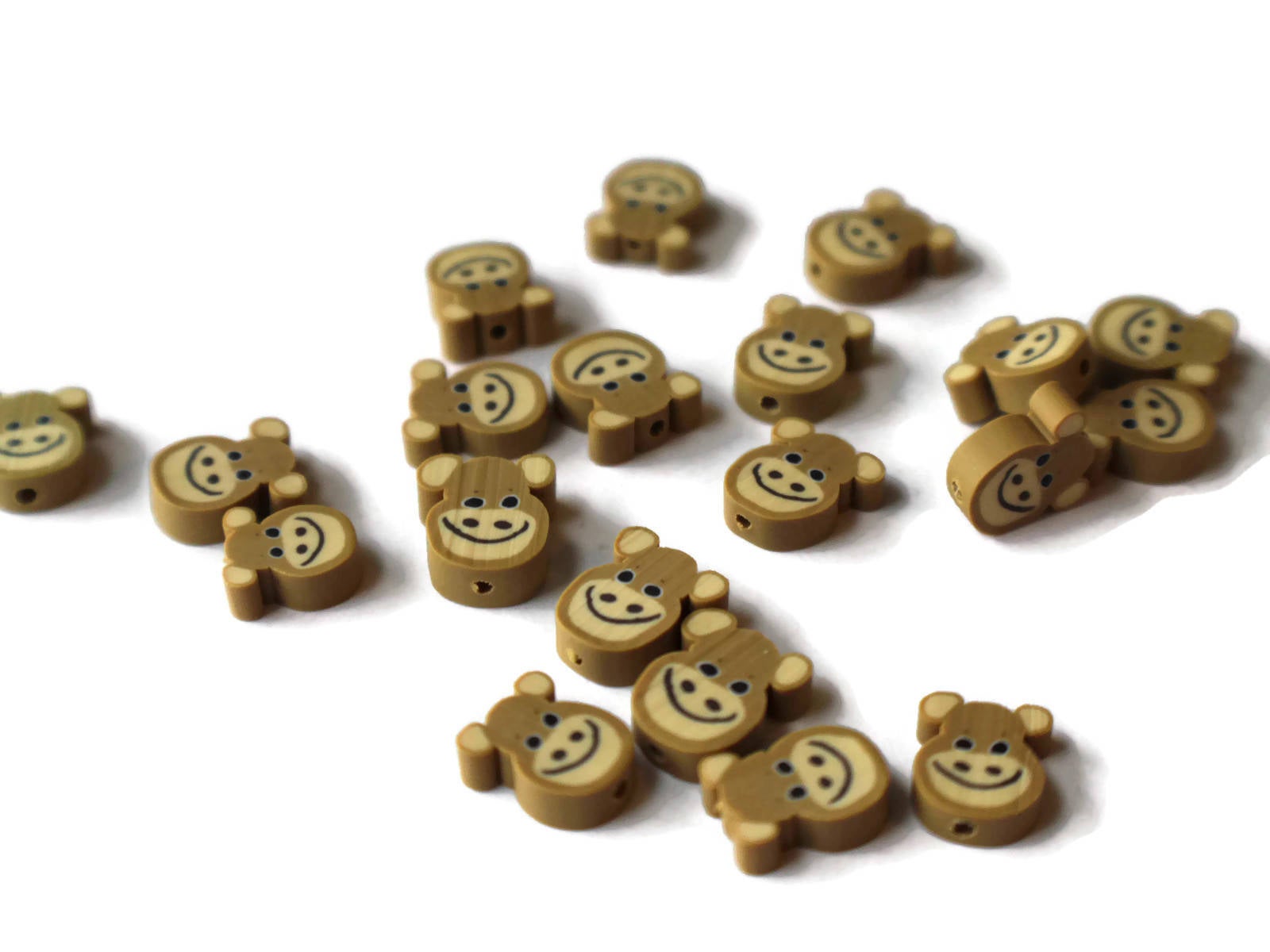 20 Yellow Cat Head Miniature Animal Polymer Clay Beads – Smileyboy Beads