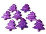 Purple Pine Tree Beads Christmas Tree Beads Plastic Beads Acrylic Beads Tree Pendant Jewelry Making Craft Supplies