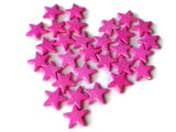 16mm Sparkly Star Beads Plastic Beads You Pick Silver Star Beads Pink Star Beads Red Star Beads Purple Star Beads or Green Star Beads
