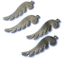 50mm Wing Charm Antique Silver Charm Zinc Alloy Charms Angel Wing Pendants Wings Charms Jewelry Making Beading Supplies Silver Tone Charms