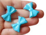 Sky Blue Bow Beads 26mm Beads Sky Blue Bows Plastic Beads Acrylic Beads Bow Knot Beads Beading Supplies Decoden Big Beads Large Beads
