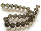 12mm Grey Crystal Beads Crystal Glass Bicones Bicone Beads Jewelry Making Beading Supplies Bead Strand Round Bicone Beads Faceted Beads