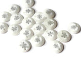 15mm Charms White Flower Charm Resin Charms Sunburst Charm Plastic Charms Clear Charm Pendants Beads Jewelry Making Beading Supplies