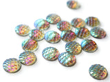 12mm White Scale Cabochons Mermaid Scale Cab Dragon Cabochons Fish Cabochons Plastic Cabochons Acrylic Cabochons Jewelry Supplies