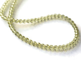 4mm Round Beads Faceted Round Beads Butter Yellow Glass Beads Full Strand Jewelry Making Beading Supplies