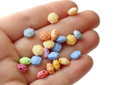 Assorted Color Rose Flower Beads 8x5mm Beads Small Plastic Beads Acrylic Flower Beads Mixed Color Beads Rose Beads Rainbow Colored