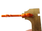 62mm Orange Skeleton Key Charms Plastic Key Pendants Acrylic Key Beads Jewelry Making Beading supplies