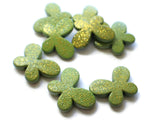 30mm Green Butterfly Bead Sparkly Acrylic Bead Plastic Beads Animal Beads Moth Beads Bug Beads