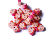 Pink Mouse Head Beads Animal Beads Polymer Clay Beads Cute Beads Kawaii Beads Pink Rat Beads Zoo Beads Miniature Animal Beads Smileyboy