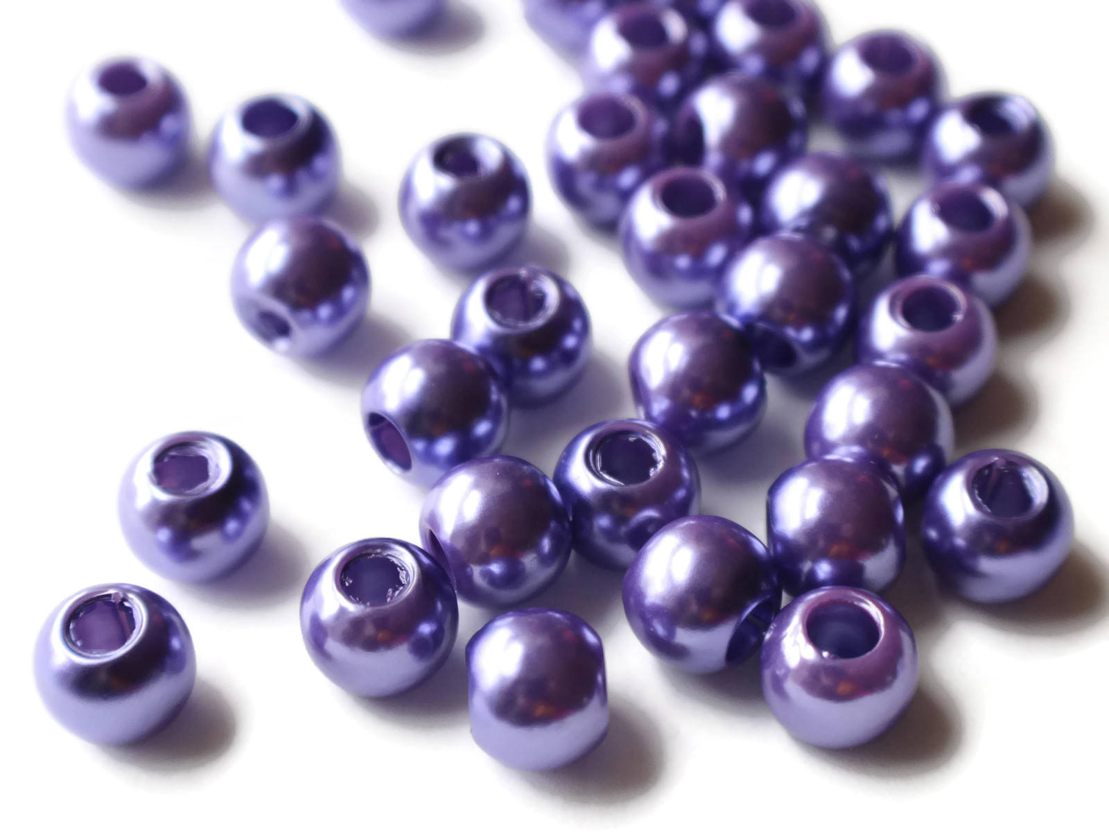 Acrylic Abs Pearl Bead with Hole For Kids Chunky Necklace Halloween Purple  Beads for Jewelry Making Loose Pearls A67 6mm to 30mm - AliExpress