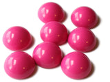 20mm Bright Pink Cabochon Vintage Lucite Cabs Japanese Lucite Cabs Plastic Cabochons Round Dome Cabochons Flat Back Cabochons