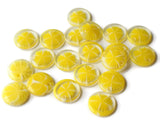 15mm Charms Flat Round Pendant Yellow Flower Charms Craft Supplies Sunburst Charm Clear Chrm Resin Charms Small Charms Jewelry Making